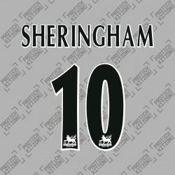 Sheringham 10 (Official FA Premier League 1997-2007 Black Lextra Senscilia Replica Name and Numbering)