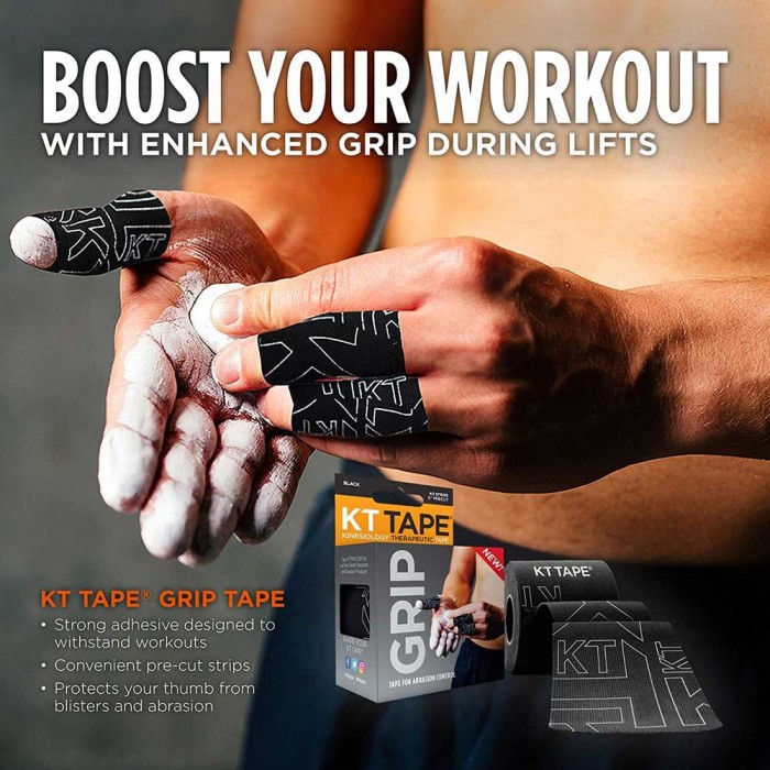 KT Tape Original Cotton Grip Tape - Black, KT Tape Original, KT-ACOR5PCT-BLK, KT Tape