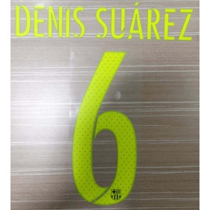 Denis Suárez 6 (Official FC Barcelona 2016/17 Third Name and Numbering - Player Version)