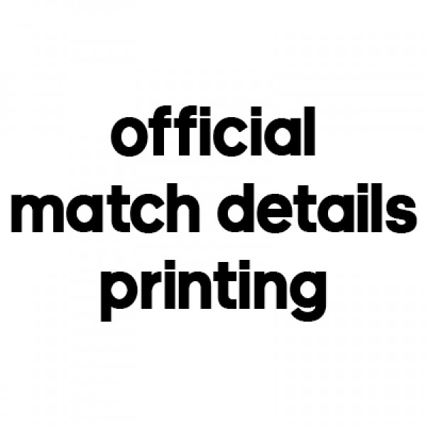 Official Match Details Printing