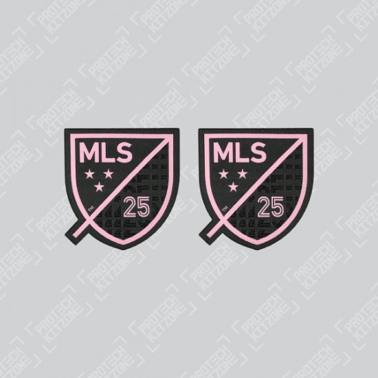Official 25th Anniversary MLS Sleeve Badges (For Inter Miami CF 2020 Away Shirt)