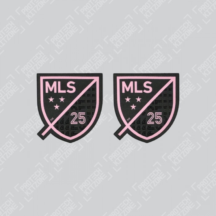 Official 25th Anniversary MLS Sleeve Badges (For Inter Miami CF 2020 Away Shirt), Official MLS Badges, MLS25 IMCF AW, 