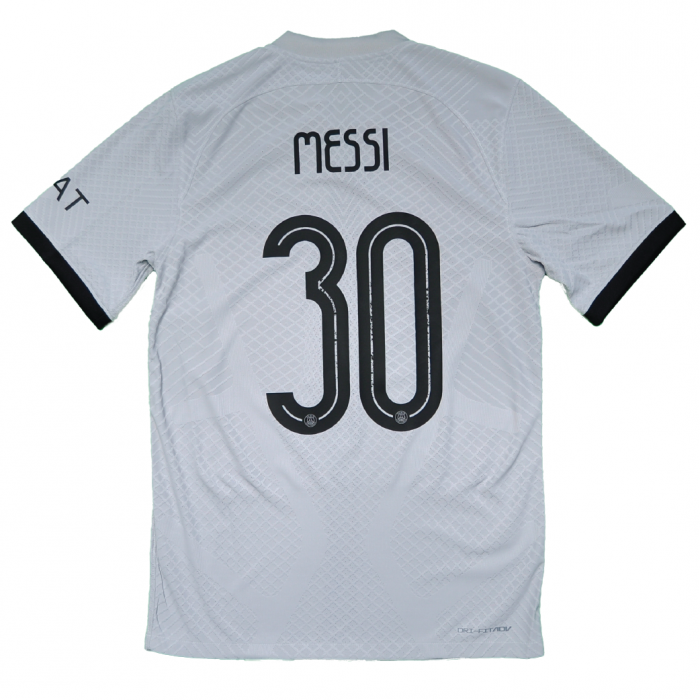 [Player Edition] PSG x Jordan 2022/23 Dri Fit Adv. Away Shirt With Messi 30 - Size S