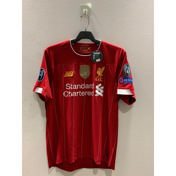[USED]  LIVERPOOL 2019/20 HOME JERSEY WITH MANE 10 CL FULL SET - SIZE M