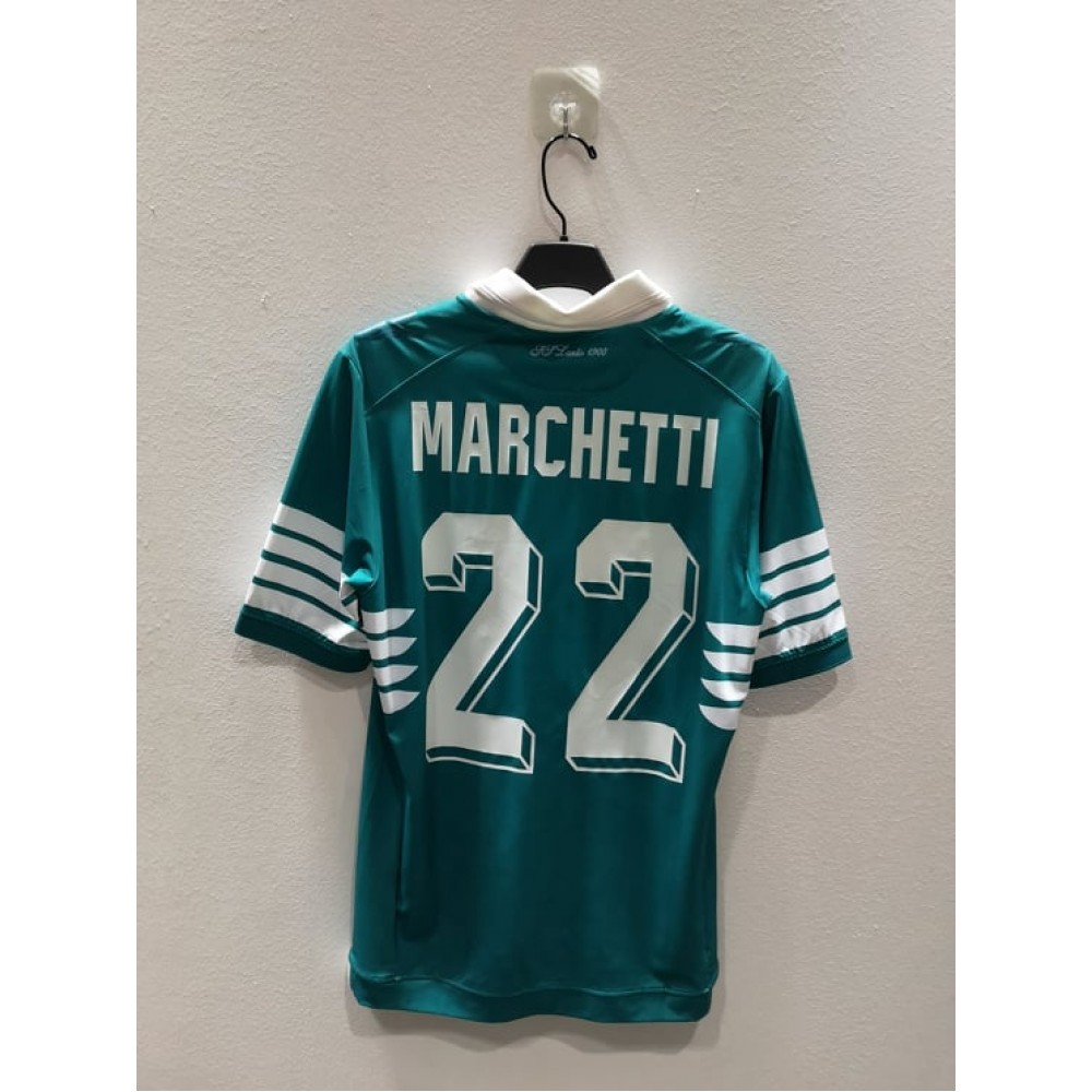 [PRE-OWNED / BNWT] LAZIO 2016/17 GOALKEEPER JERSEY WITH MARCHETTI 22 - SIZE M, SIZE M (BNWT), Pre-Owned (CUST00351), Macron