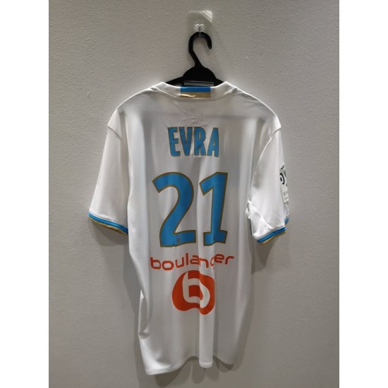 [PRE-OWNED / BNWT] MARSEILLE 2016/17 LIGUE 1 HOME JERSEY WITH EVRA 21 - SIZE M