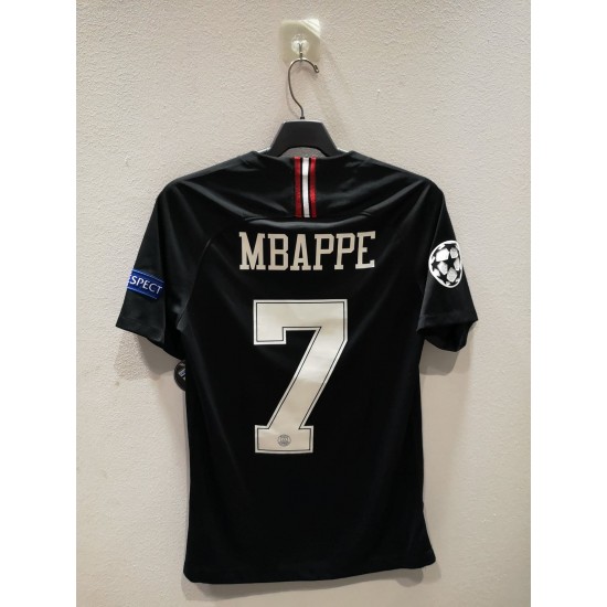 [USED]  PSG 2018/19 HOME UCL JORDAN JERSEY WITH MBAPPE 7 - SIZE S 
