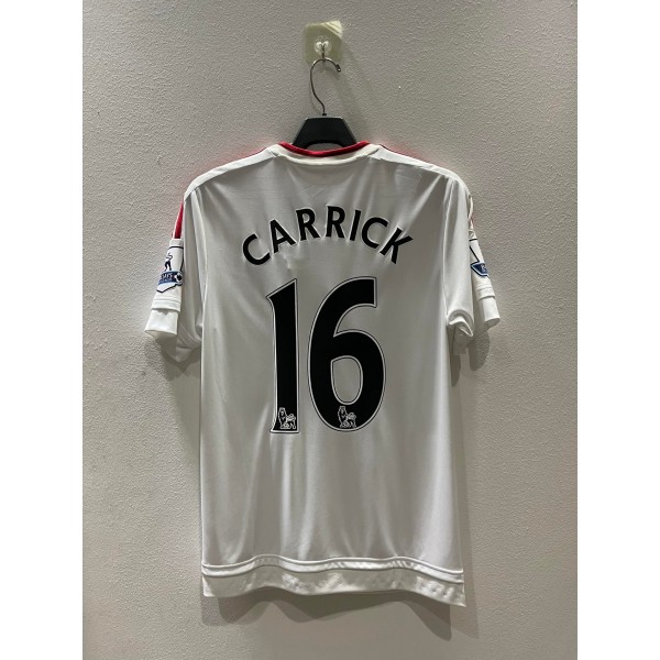 [PRE-OWNED / BNWT] MANCHESTER UNITED 2015/16 AWAY JERSEY WITH CARRICK 16 + BPL PATCHES - SIZE S