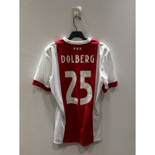 [PRE-OWNED / BNWT] AJAX 2017/18 HOME JERSEY WITH DOLBERG 25 - SIZE M