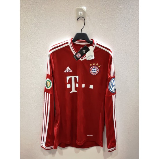 [PRE-OWNED / BNWT] BAYERN MUNICH 2013/14 GERMAN CUP HOME LONGSLEEVE JERSEY - SIZE S