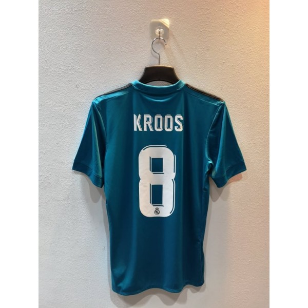 [PRE-OWNED / BNWT] REAL MADRID 2017/18 THIRD JERSEY WITH KROOS 8 + CWC '17 - SIZE S