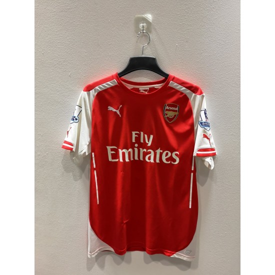 [USED]  ARSENAL 2014/15 HOME JERSEY WITH ALEXIS 17 + BPL PATCH - SIZE M