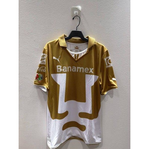 [PRE-OWNED / BNWT] PUMAS UNAM 2013/14 HOME JERSEY WITH C.CAMPOS 22 - SIZE L