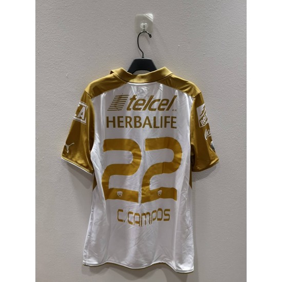 [PRE-OWNED / BNWT] PUMAS UNAM 2013/14 HOME JERSEY WITH C.CAMPOS 22 - SIZE L