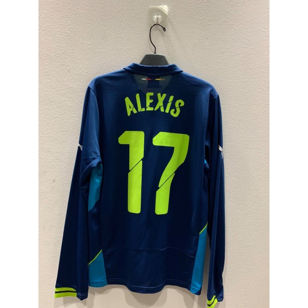 [PRE-OWNED / BNWT] ARSENAL 2014/15 THIRD LONGSLEEVE JERSEY WITH ALEXIS 17 FA CUP VERSION - SIZE S
