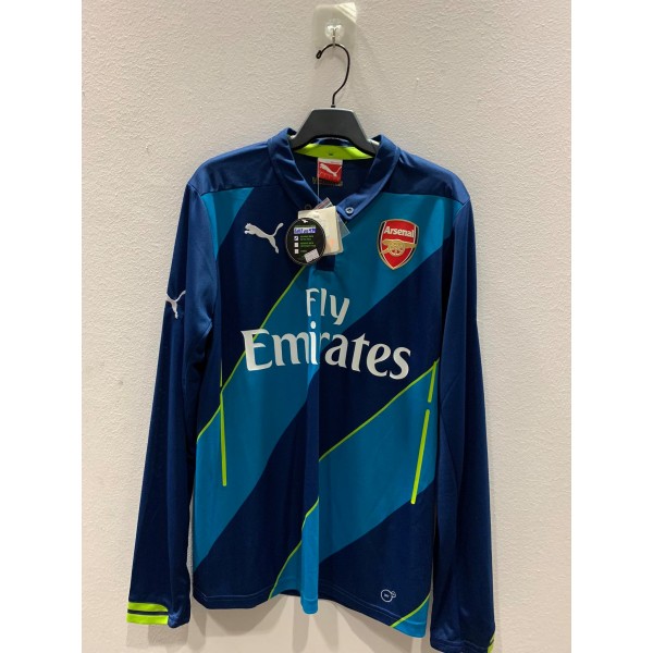 [PRE-OWNED / BNWT] ARSENAL 2014/15 THIRD LONGSLEEVE JERSEY WITH ALEXIS 17 FA CUP VERSION - SIZE S