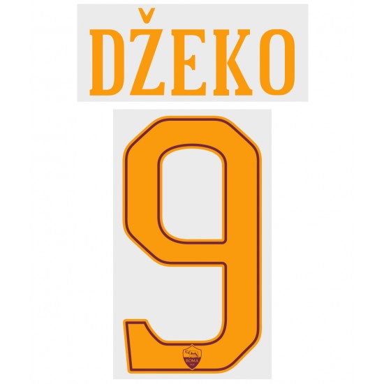 Džeko 9 (Official As Roma 2016/17 Home Name and Numbering)