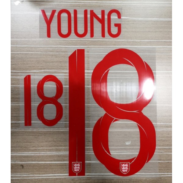[CLEARANCE] Young 18 - Official England 2018 Home Name and Numbering 