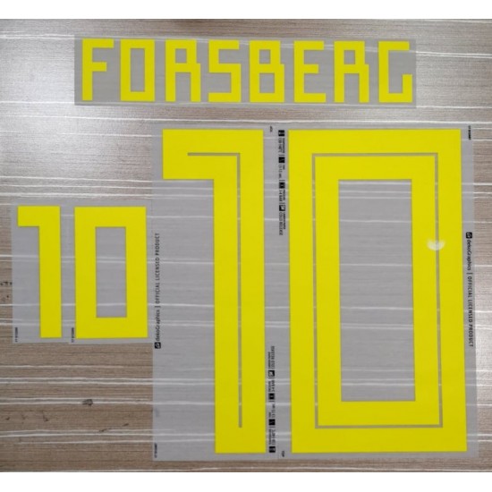 [CLEARANCE] Forsberg 10 - Official Sweden 2018 Away Name and Numbering 