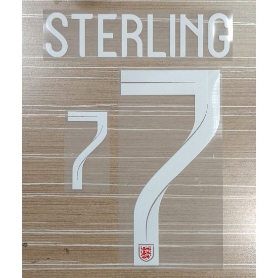 [CLEARANCE] Sterling 7 - Official England 2018 Away Name and Numbering 