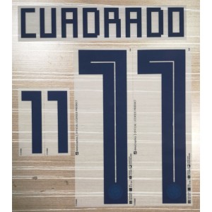 [CLEARANCE] Cuadrado 11 - Official Colombia 2018 Home Name and Numbering 