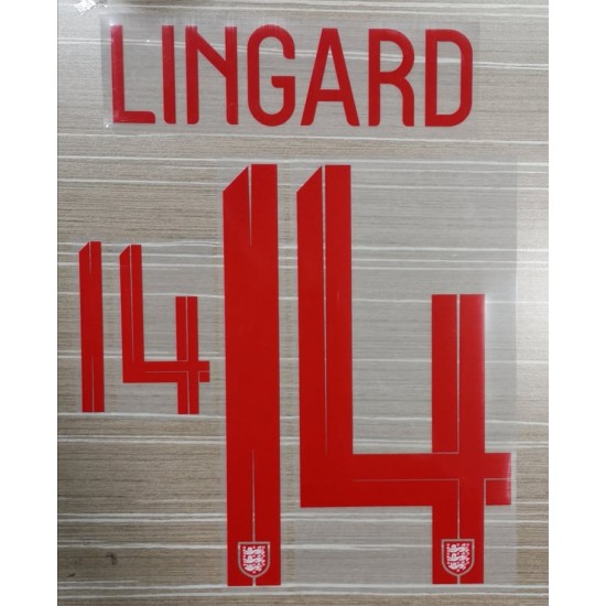 [CLEARANCE] Lingard 14 - Official England 2018 Home Name and Numbering 