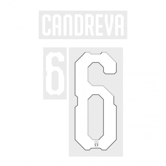 Candreva 6 (Official Italy World Cup 2018 Home Name and Numbering)