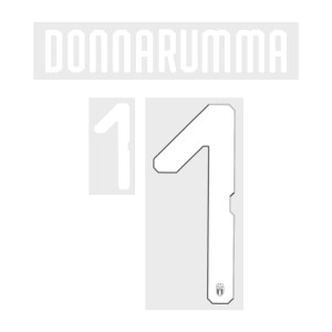 Donnarumma 1 (Official Italy World Cup 2018 Home / Goalkeeper Name and Numbering)