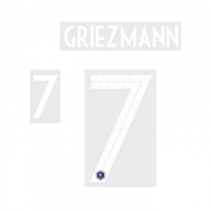[CLEARANCE] Griezmann 7 - Official France 2018 Home Name and Numbering 