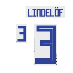 [CLEARANCE] Lindelof 3 - Official Sweden 2018 Home Name and Numbering 