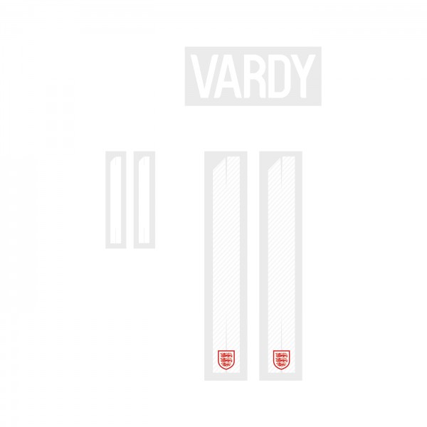[CLEARANCE] Vardy 11 - Official England 2018 Away Name and Numbering 